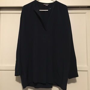 Navy Vince Silk Tunic M